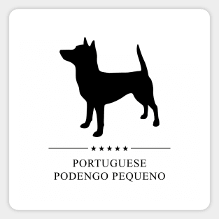 Portuguese Podengo Pequeno Black Silhouette Magnet